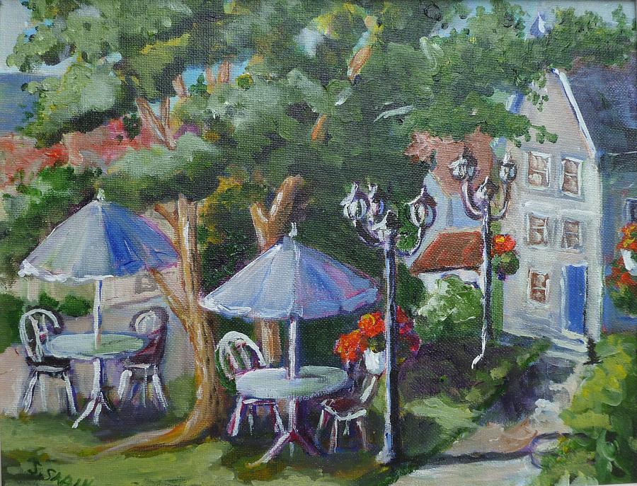 Bloomfield cafe Painting by Saga Sabin