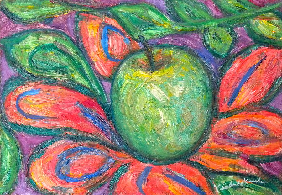 Blooming Apple Painting by Kendall Kessler