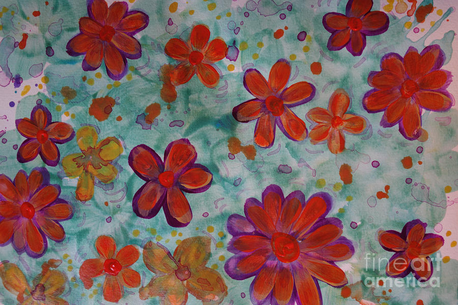 Blooming Buds Painting by Jacqueline Athmann