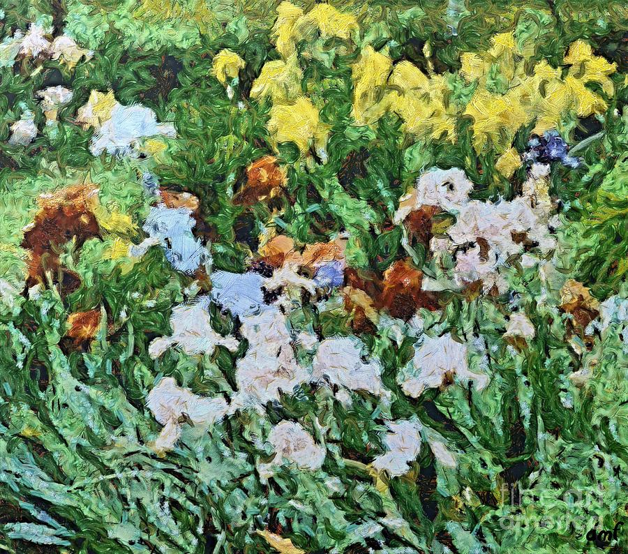 Blooming Garden Painting by Dragica  Micki Fortuna