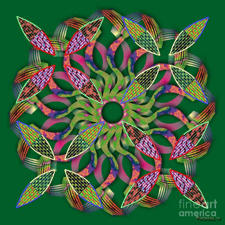 Pattern Digital Art - Blooming Mandala 3 by Walter Neal