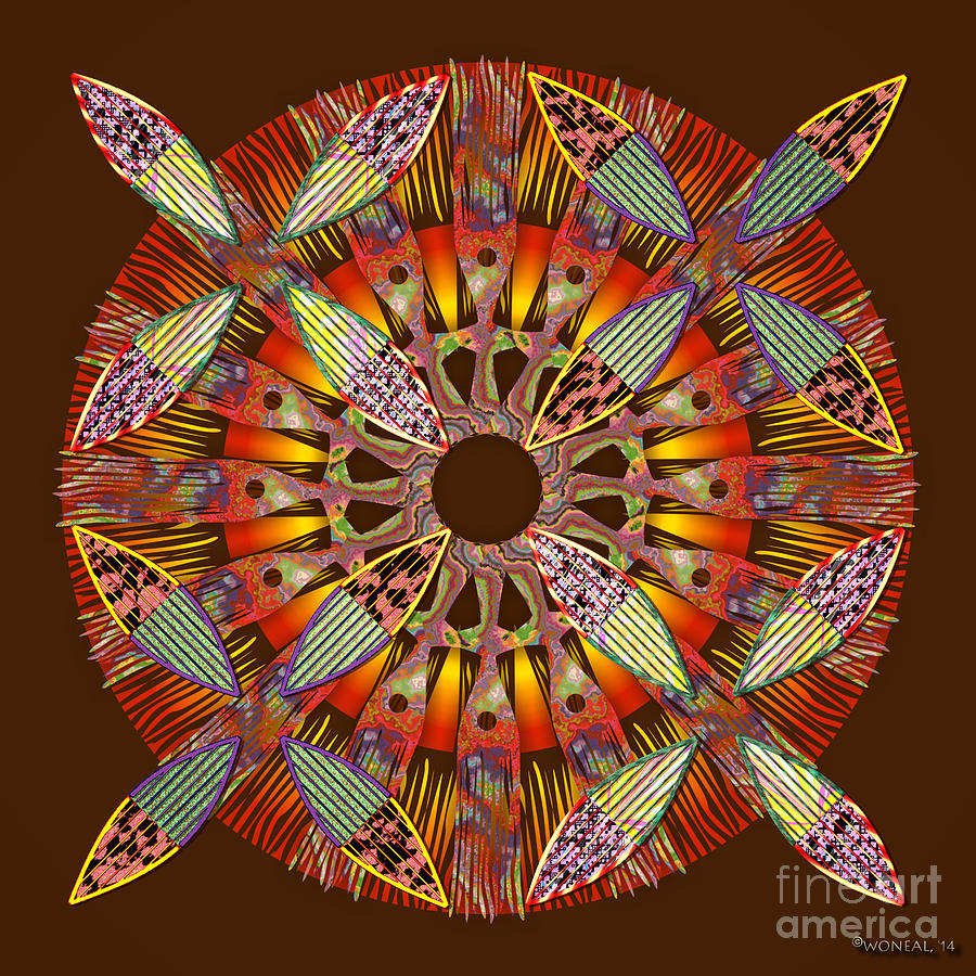 Pattern Digital Art - Blooming Mandala 4 by Walter Neal