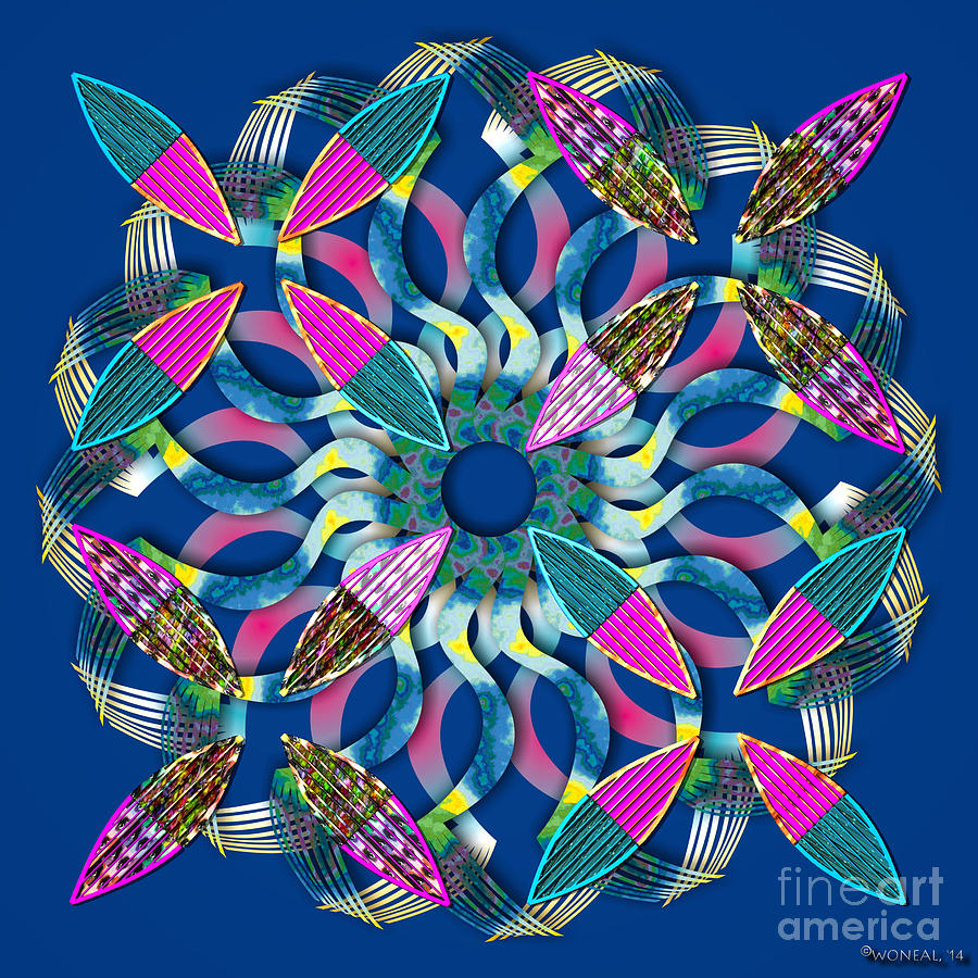 Pattern Digital Art - Blooming Mandala 6 by Walter Neal