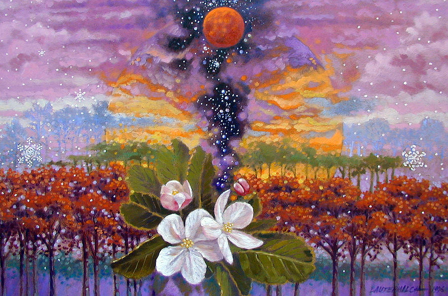 Blooming Universe Painting by John Lautermilch
