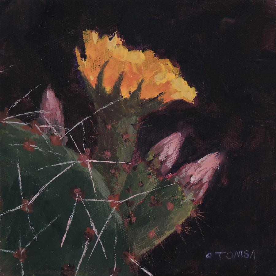 Blossom and Needles   Painting by Bill Tomsa