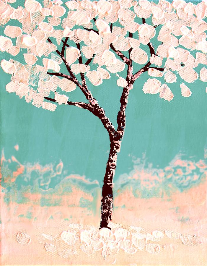 Abstract Painting - Blossom by Erin Scott