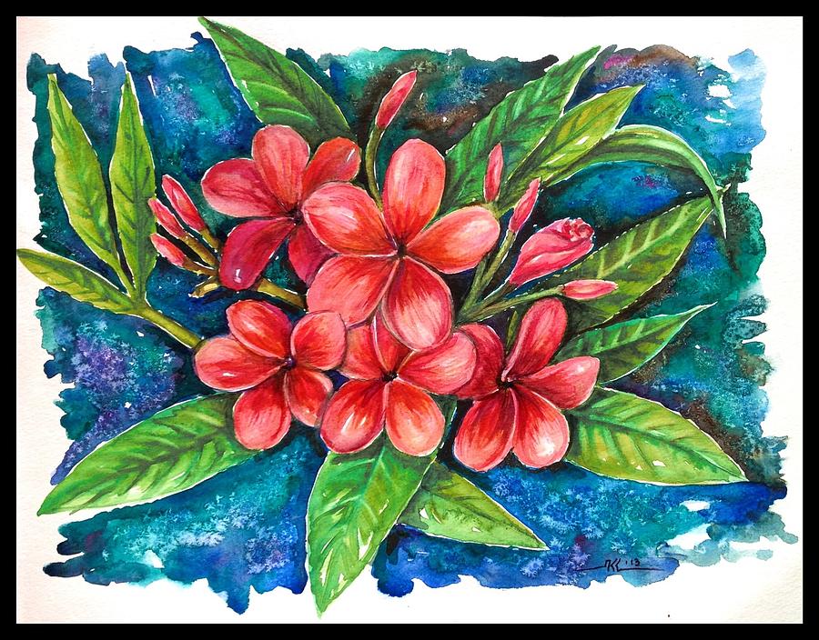 Blossom of joy Painting by Katerina Kovatcheva