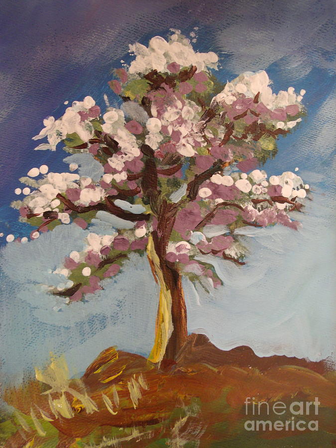 Blossom Tree Painting by Rita Henderson