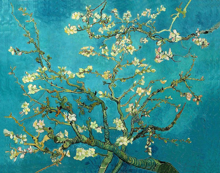 Vincent Van Gogh Painting - Blossoming Almond Tree by Vincent Van Gogh