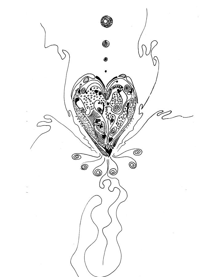 Blossoming Love Drawing by Regina Valluzzi