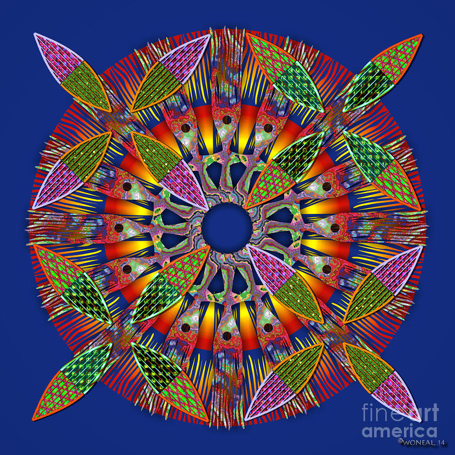 Pattern Digital Art - Blooming Mandala 8 by Walter Neal