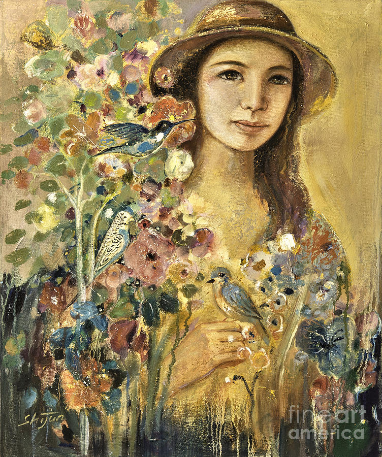 Blossoming Painting by Shijun Munns