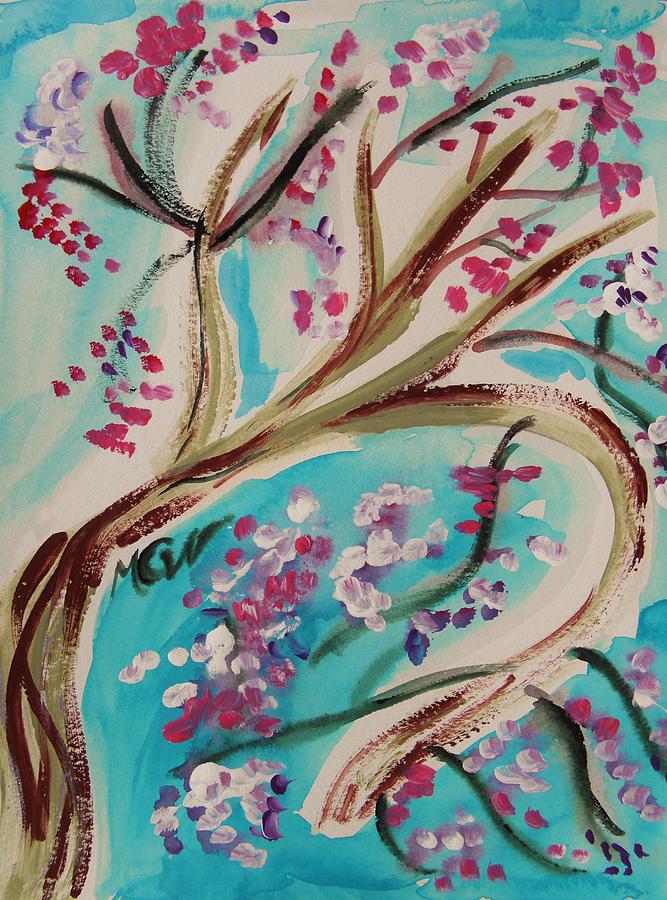 Blossoms in a Breeze Painting by Mary Carol Williams