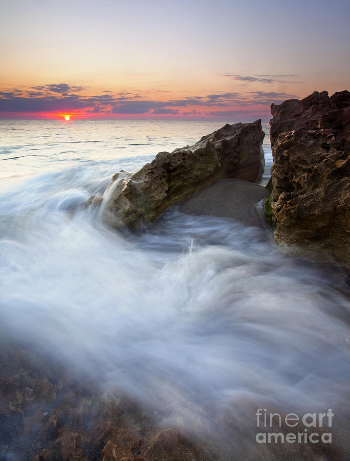 Blowing Rocks Photograph - Blowing Rocks Sunrise by Michael Dawson