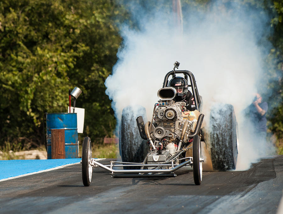 Blown Front Engine Dragster Burnout Photograph by Todd Aaron