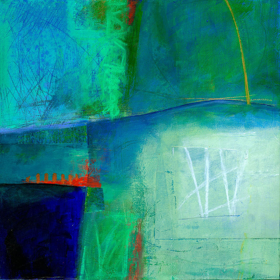 Abstract Painting - Blue #1 by Jane Davies