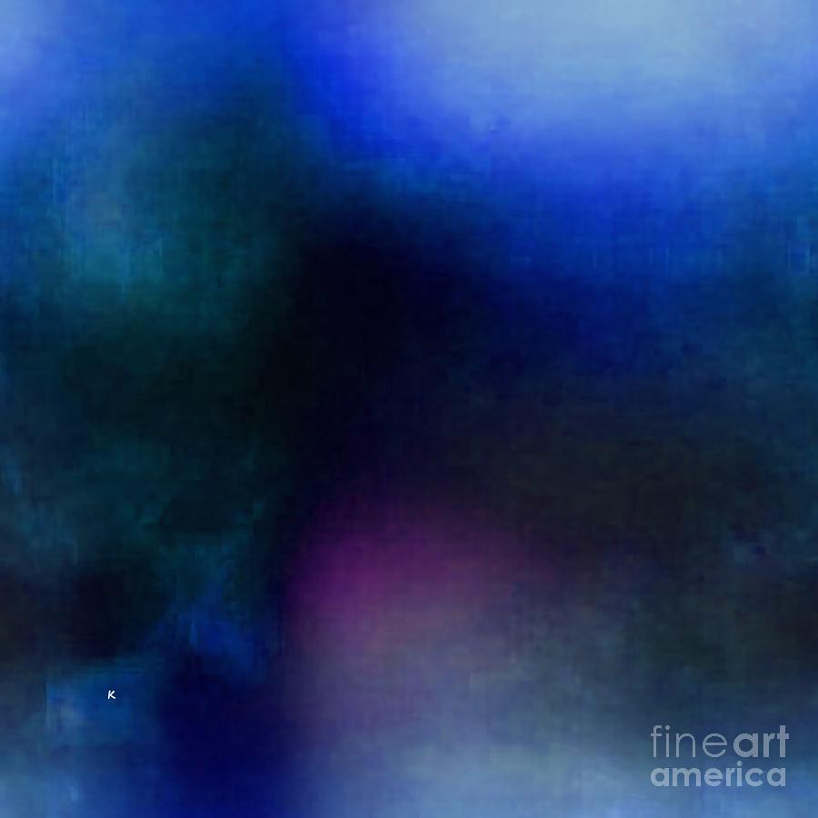 Blue abstract 45 Digital Art by John Krakora