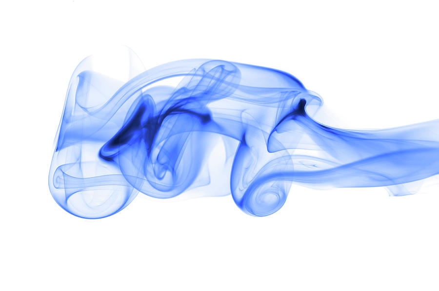 Blue Abstract Smoke Photograph by Assalve