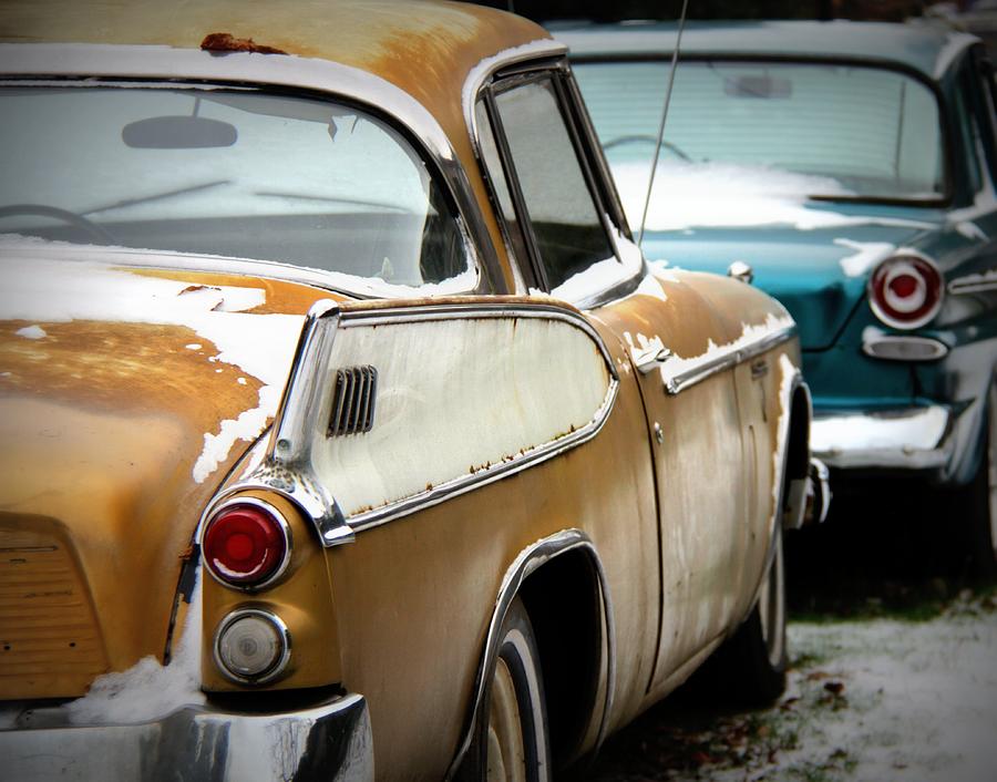 Blue and Gold Cars Photograph by Xt Leavitt | Fine Art America