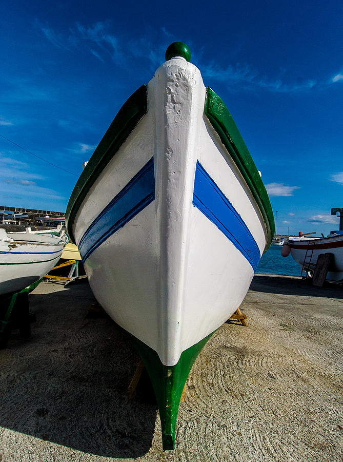 Blue And Green Boat Photograph by Joseph Amaral