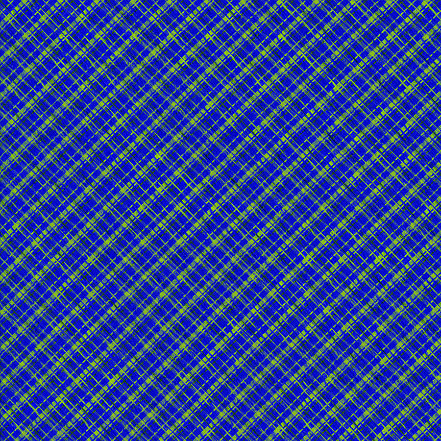 Blue And Green Diagonal Plaid Pattern Cloth Background Photograph by Keith Webber Jr