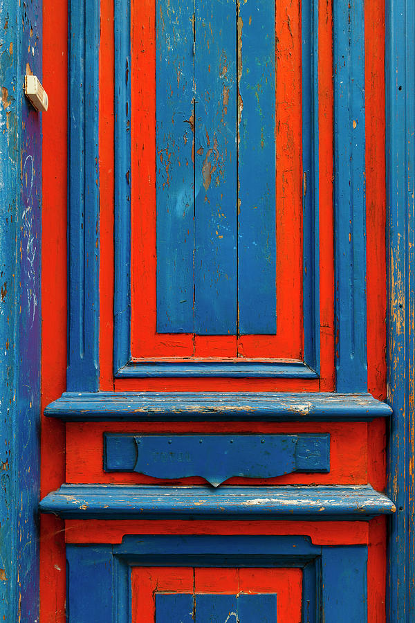 Blue And Red Door Tallinn Photograph by Kerinfors