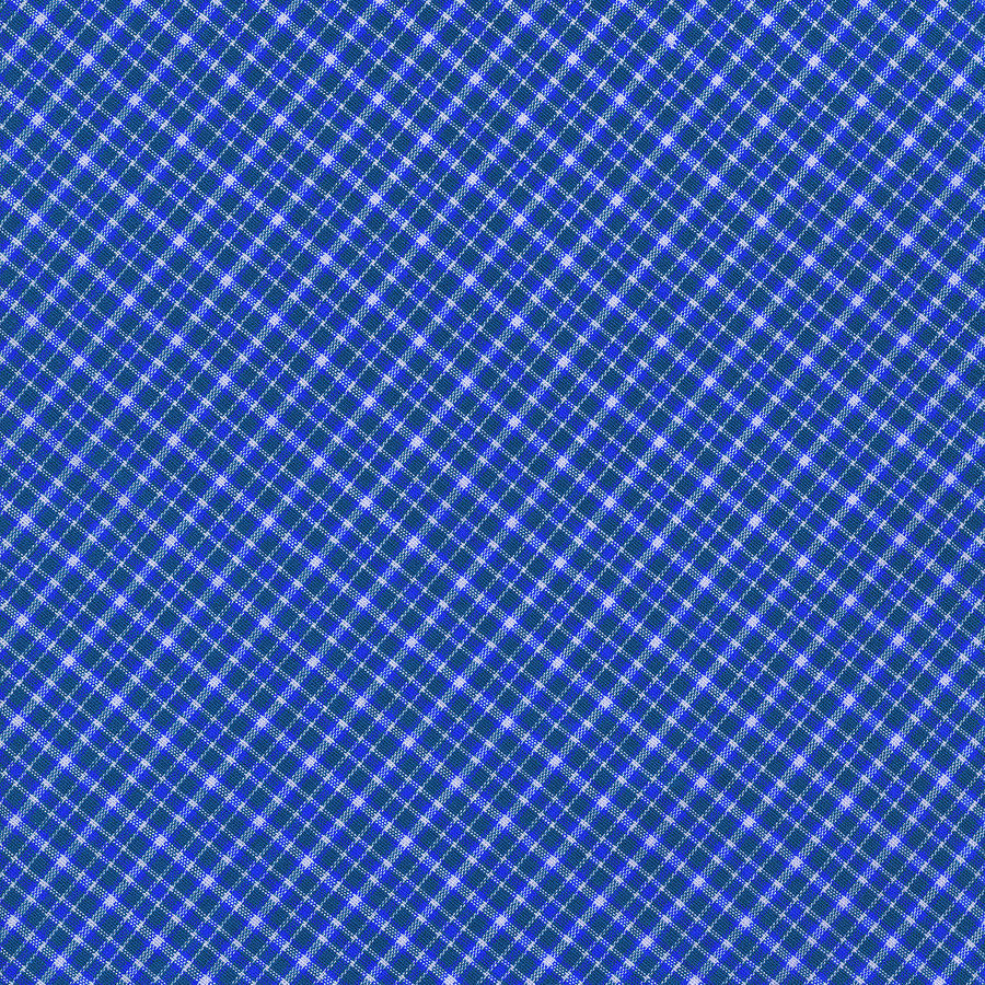 Blue And White Diagonal Plaid Pattern Cloth Background Photograph by Keith Webber Jr