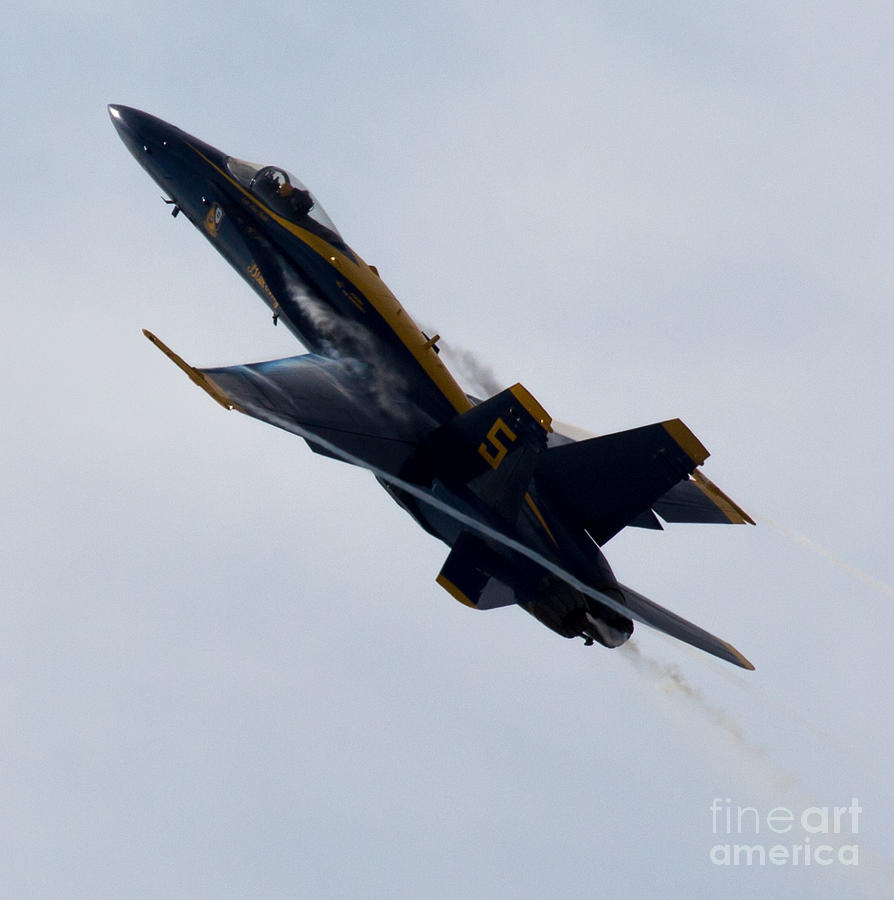 Blue Angel 5 Condensation Climb Photograph by John Daly