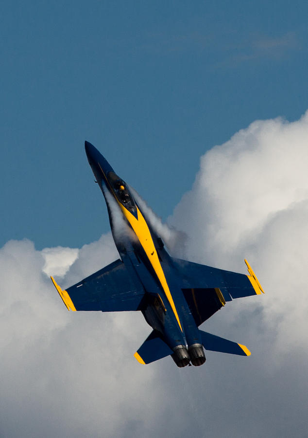 Blue Angel 6 Condensation Climb Photograph by John Daly