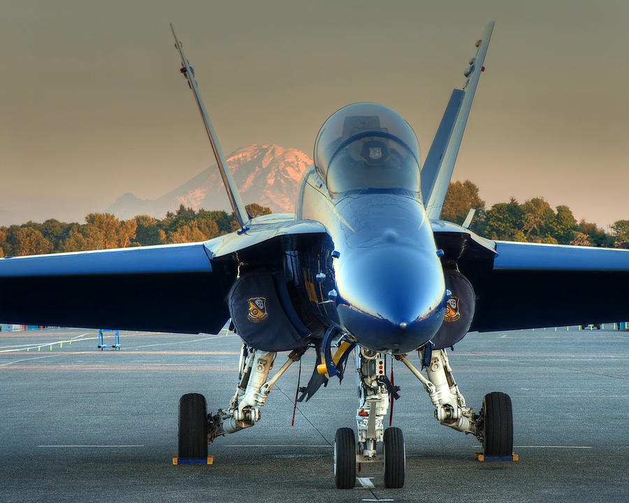 Blue Angel at Sunset Photograph by Jeff Cook