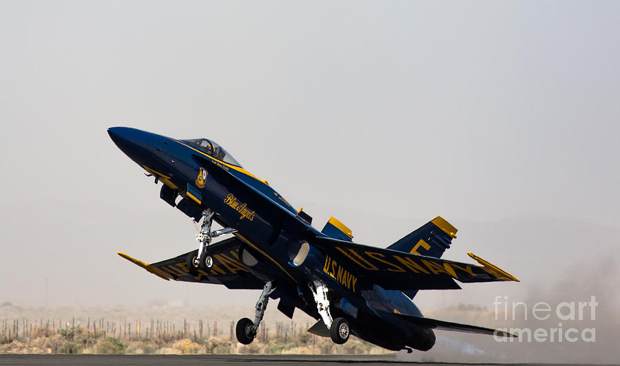 Blue Angel High AOA Takeoff Photograph by John Daly