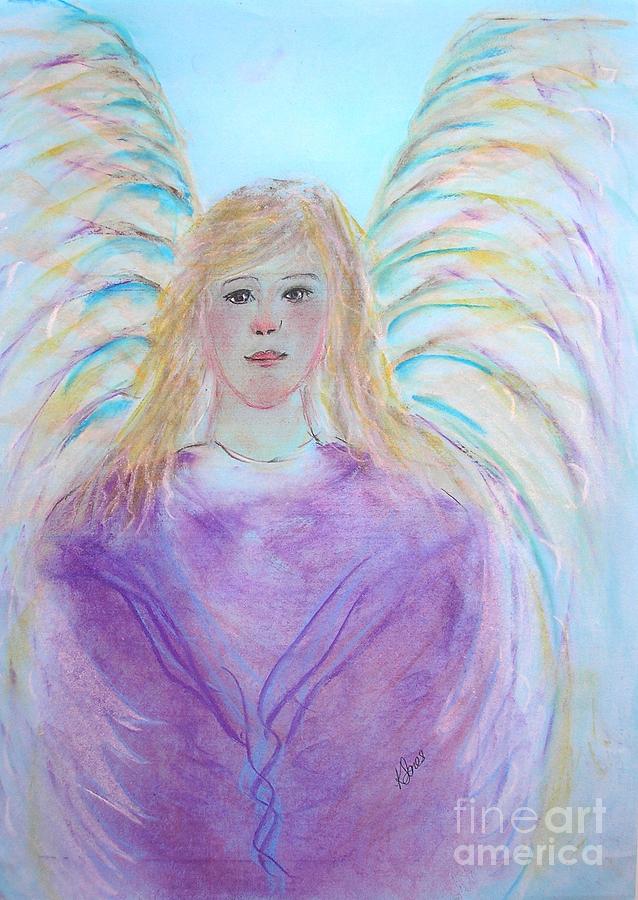 Blue Angel Painting by Karen Jane Jones