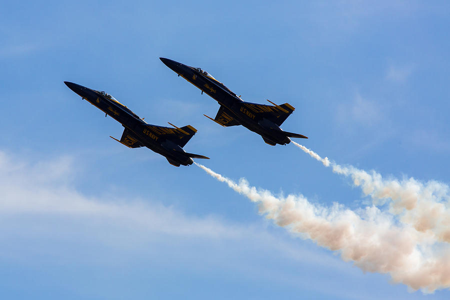 Blue Angel Solos Slow Flight Photograph by John Daly