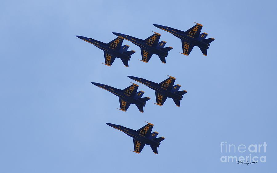 Blue Angel Squadron Photograph by Susan Stevens Crosby
