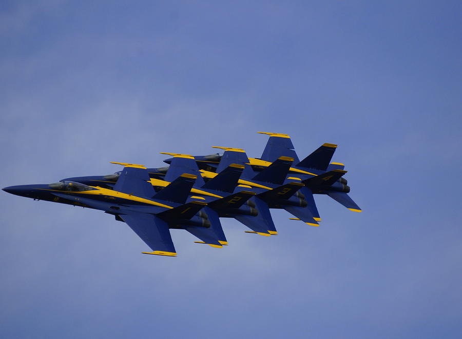 Jet Photograph - Blue Angels 6 by Laurie Perry