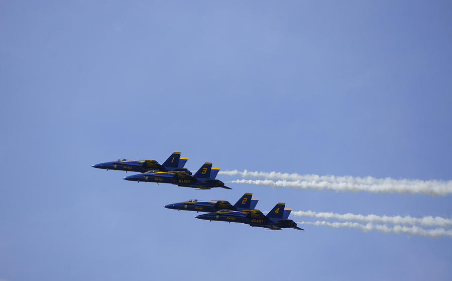 Jet Photograph - Blue Angels 9 by Laurie Perry
