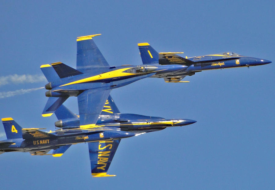 Blue Angels - Break Photograph by Barrie Woodward - Fine Art America