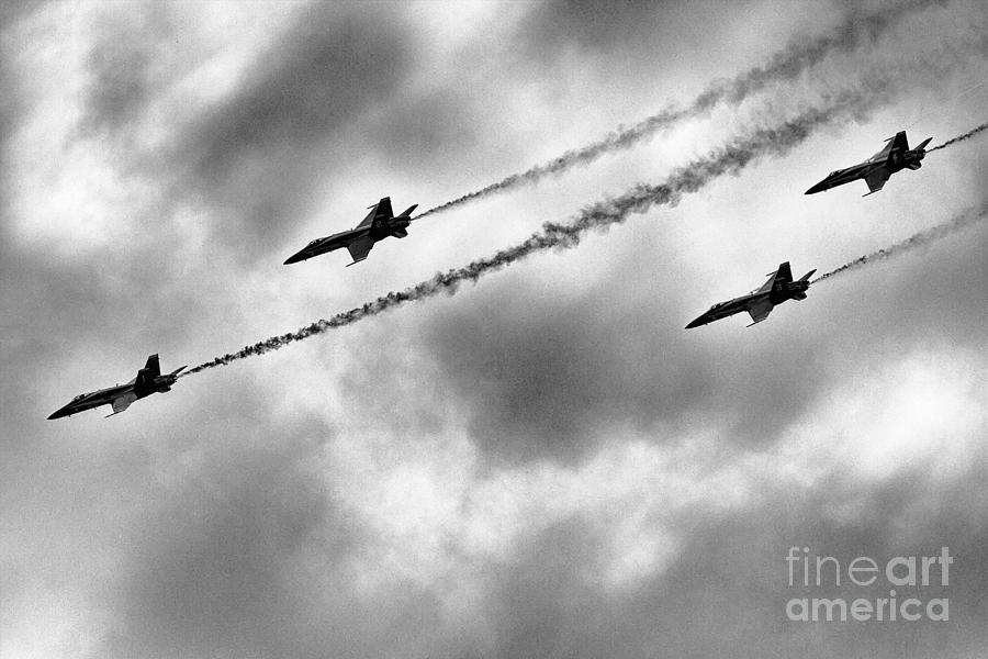 Jet Photograph - Blue Angels FA 18 V17 by Douglas Barnard