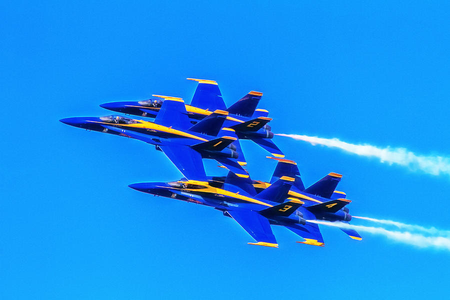 Blue Angels Glow Photograph by Bill Gallagher