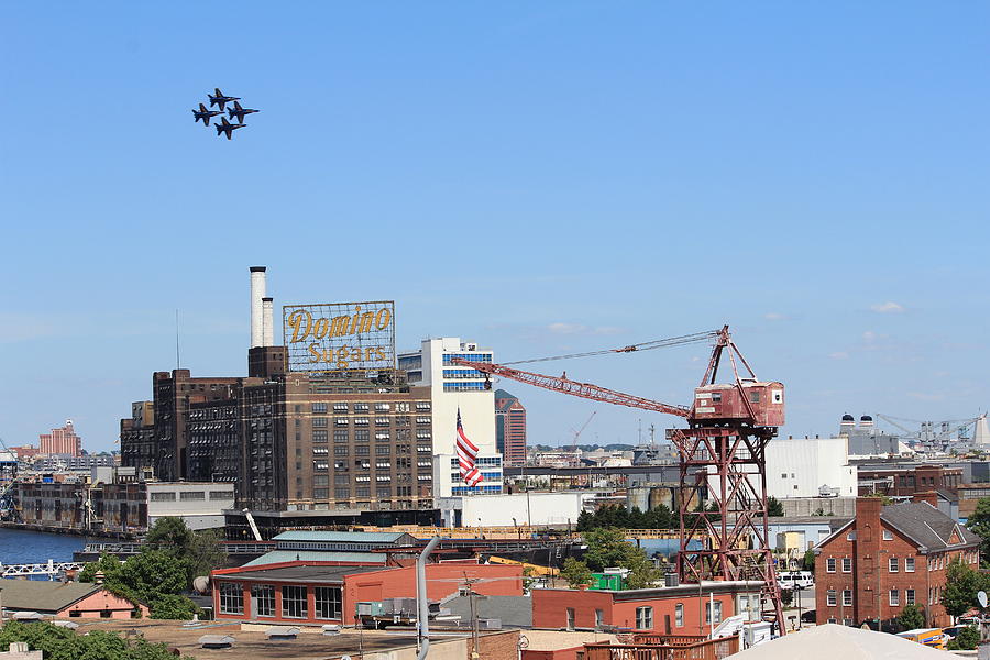 Blue Angels Over Baltimore Photograph by Sarah Donald