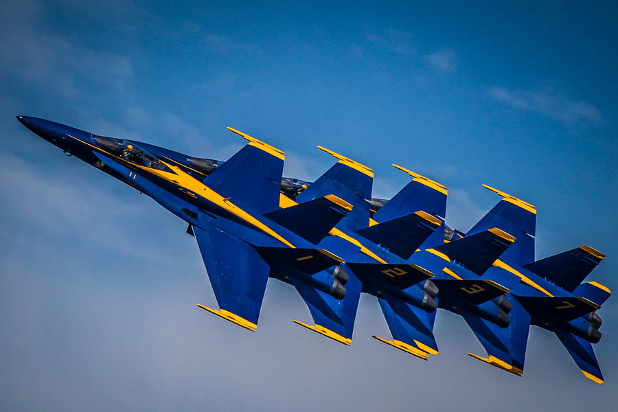 Blue Angels Single File Photograph by Eleanor Abramson