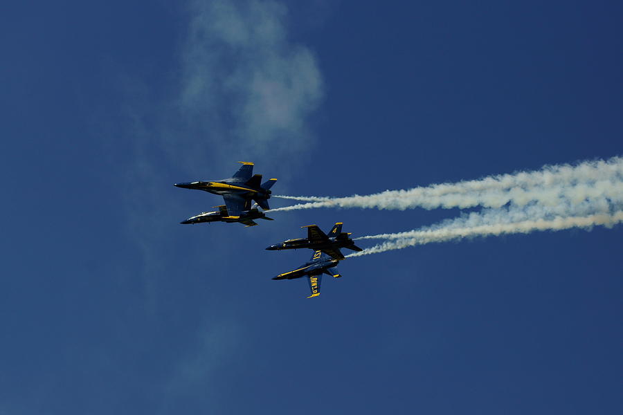 Jet Photograph - Blue Angels by Steven Woodard