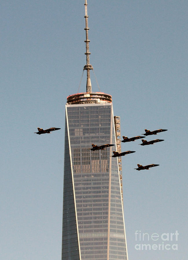 Blue Angels WTC Fly-Over Photograph by Steven Spak