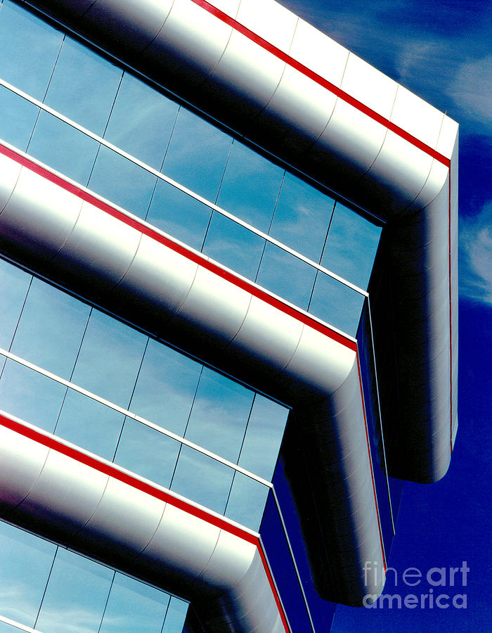 Architecture Photograph - Blue Angled by Gary Gingrich Galleries