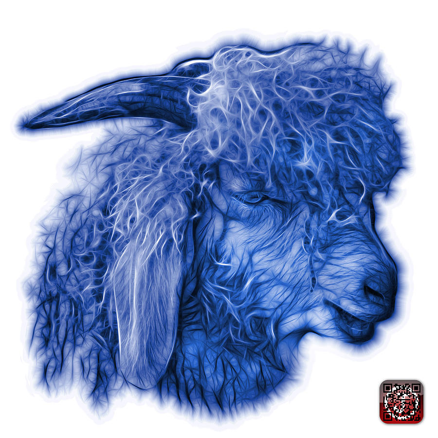 Blue Angora Goat - 0073 FS Digital Art by James Ahn