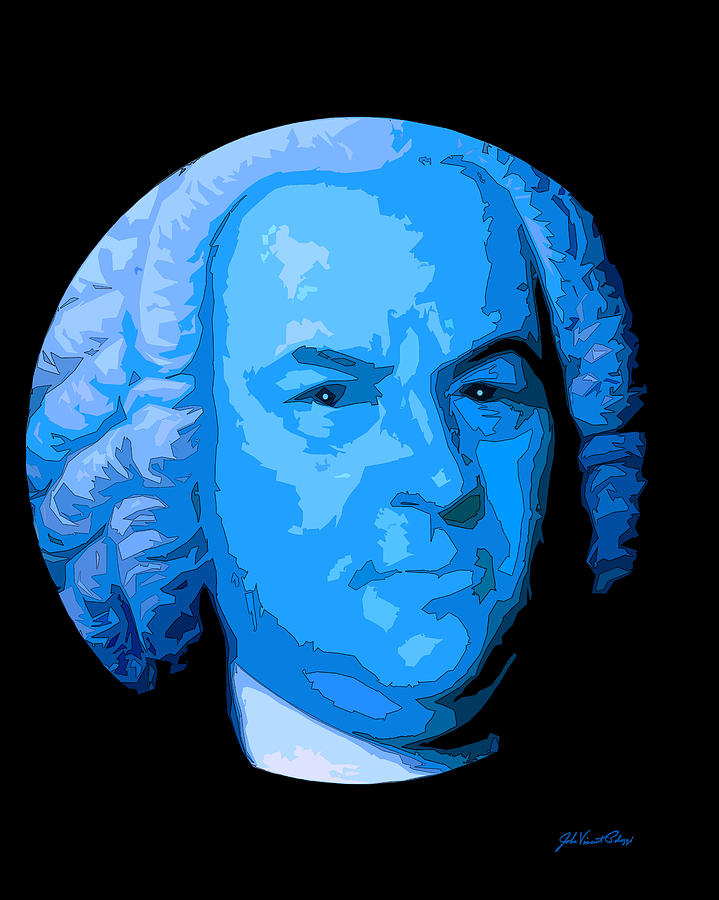 Blue Bach Digital Art by John Vincent Palozzi