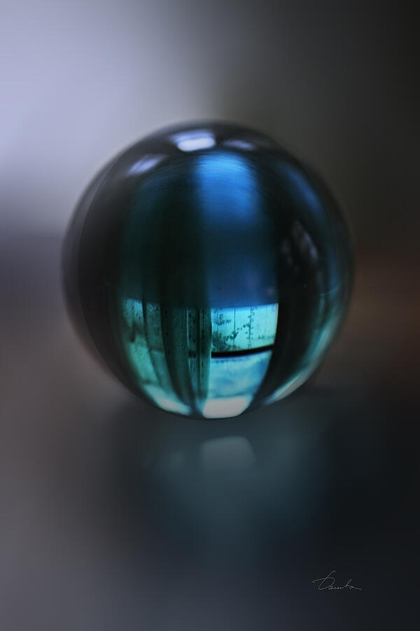 Blue ball Photograph by Danuta Bennett
