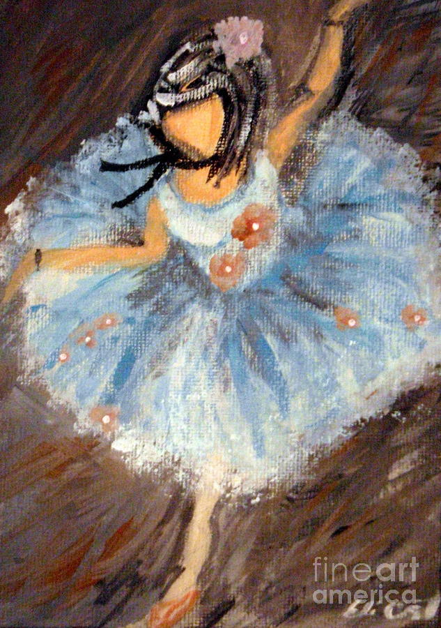 Blue Ballerina Painting by Elizabeth Arthur - Fine Art America