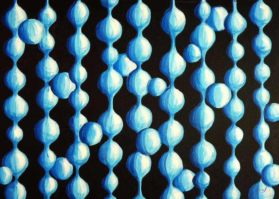 Blue Balls Painting By Inna J Fine Art America