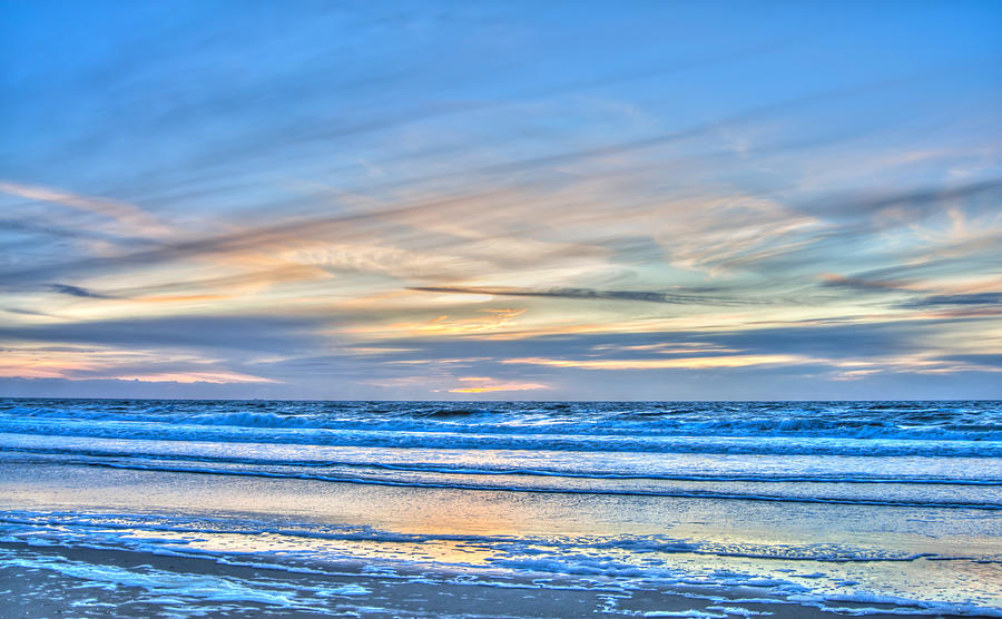 Blue beach Photograph by Alex Hiemstra